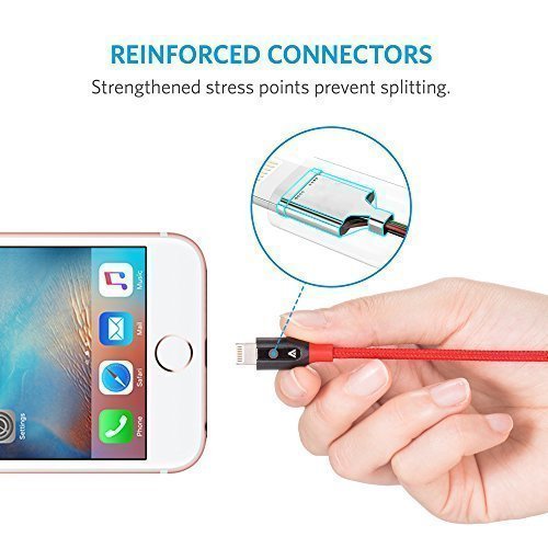 Anker PowerLine+ Lightning (1.8m/6ft) - Red