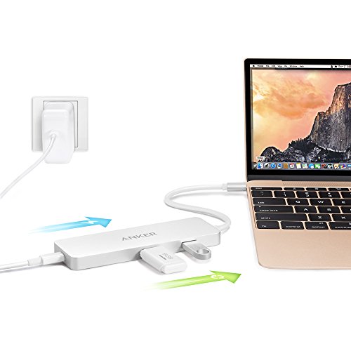 Anker Premium USB-C Hub with HDMI and Power Delivery - Silver