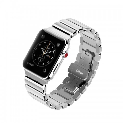Stainless Steel Link Bracelet Metal Doub...