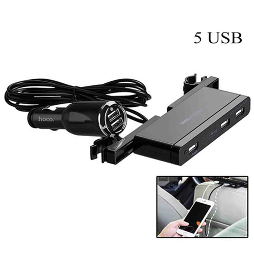 Hoco 5 Port Passenger Car Charger - Blac...