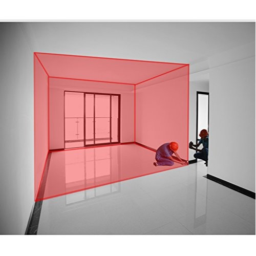 Lomvum Distance Measuring Laser Scale with 2 Bubble Levels and Backlit LCD Display