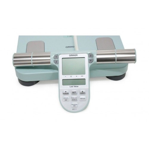 Omron BF511 Full Body Composition Monitor with 8 high-precision sensors - Turquoise
