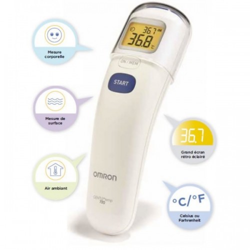 Omron MC-720-E Digital Forehead Contactless Thermometer