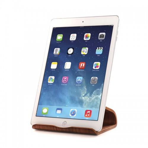 SAMDI Wooden Stand For All Smart phones & Tablets - Black Walnut