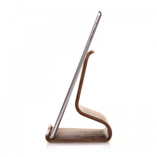 SAMDI Wooden Stand For All Smart phones & Tablets - Black Walnut