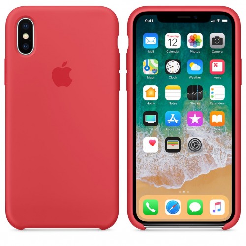 iPhone X Silicone Case - RED iPhone X Silicone Case - RED